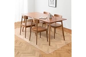 FURKIT Clear Chair Mat, 3'×5'Floor Mats for Home, Durable Non-Slip Hard Floor Protector, PVC Waterproof Floor Protetor for Kitchen, Bedroom, Pet Litter Mat