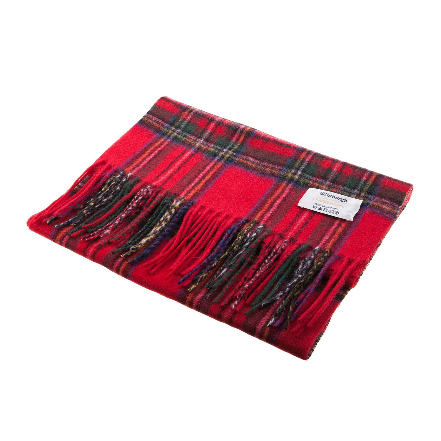 Edinburgh 100 Lambswool Scottish Tartan Multicolour Scarf Stewart