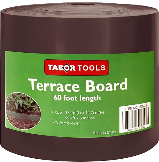 TABOR TOOLS - Bobina de bordes para tabla de terraza (3 colores, 2 ...
