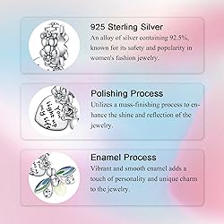 Alstade Glow In the Dark Firefly Charm 925 Sterling