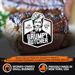 Grumpy Butcher New York Strip Steak, 16 Pack