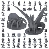 House of Bodian 101 Unique Miniatures - Mythical Heroes Complete Edition - Suitable Size for DND