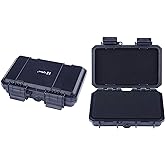 Lykus HC-1510 Mini Hard Case Dry Box with Foam Insert, Interior Size 5.91x3.35x1.46 inch, IP66 Splash-Proof