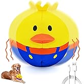 ZanLLW Interactive Dog Toys, Responds to Barks, Nudges & Paws, Keep Them Busy for Hours! Rechargeable Hard-Wearing Oxford Fabric Self-Play Puppy Toy with Motion/Sound Feedback, Dog Indoor-Play Toy
