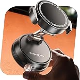 MAGIC JOHN for MagSafe Car Mount [20 N55 Magnets & Clip Arm] 360° Adjustable Magnetic Phone Holder for Car Phone Holder Mount Holders Cell Phone Holders for Your Car Accessories for iPhone 17 Promax ﻿