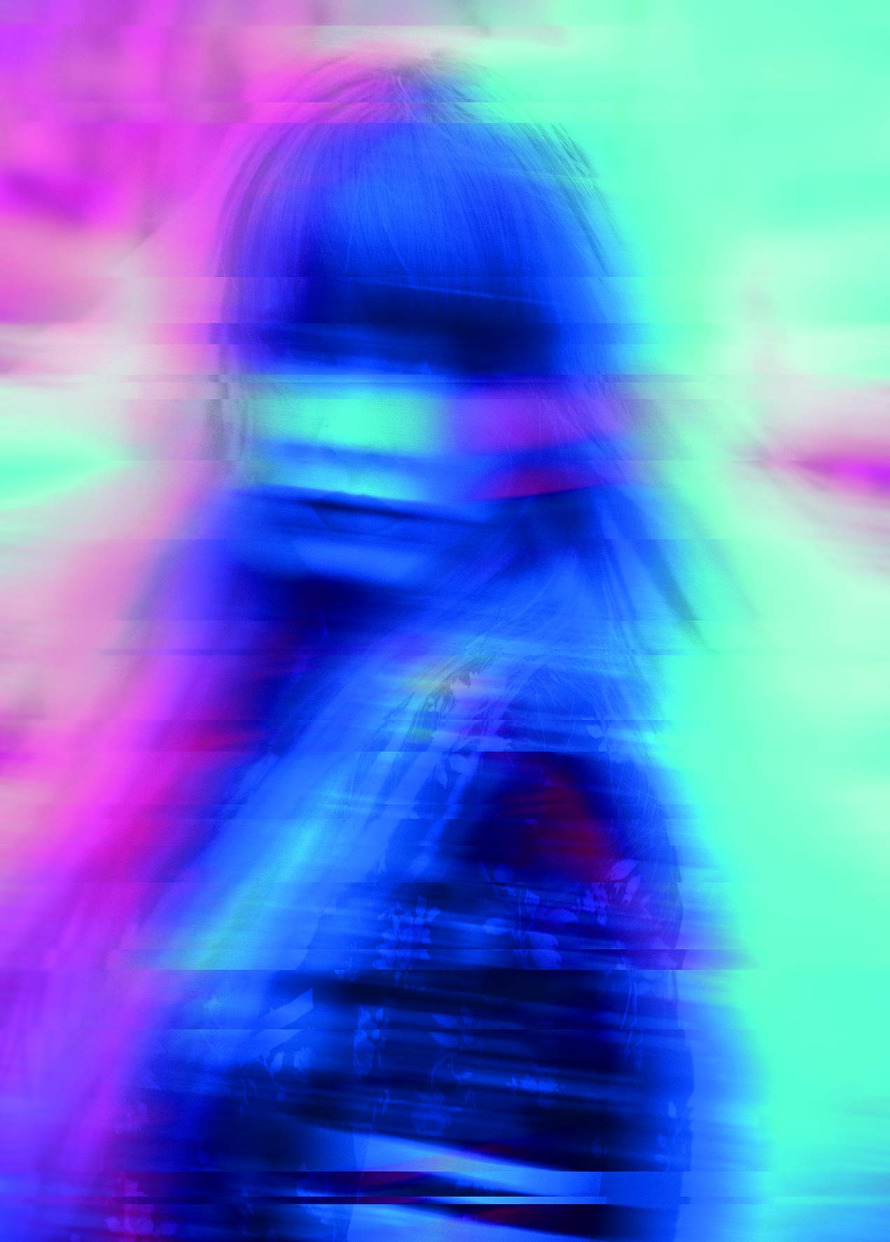 Komar Wall Picture Neon Girl Poster Picture Living Room Bedroom Decoration Art Print Without Frame P119-50x70 Size 50 x 70 cm (Width x Height) — image 1