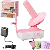 GAMKII Automatic Yarn Ball Winder, Electric Yarn Winder 10oz Large Capacity | Yarn Cake Winder with Strong Tension, Stepless Speed Yarn Organizer, Compact Wool Winder for Knitting Crocheting