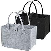 YueNepenth 2pcs reusable felt tote bags extra-large capacity foldable design Perfect for daily bulk shopping and
