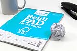 Silvine A4 Everyday FSC Refill Pad 160 Pages Lined with Margin Blue view 6