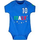 MUDJEAN Baby Girls Boys Soccer Bodysuit Newborn Onesie Breathable Soft Short Sleeve Outfit Infant Toddler Kids 0-24Months