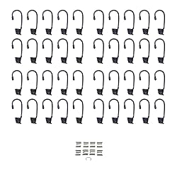 Hook & Cord - Metal Plastic-Coated Spring Hooks