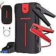 SOVOTIKO Portable Jump Starter for Car, 3000A Car Battery Jump Starter for Up to 7.0L Gas To 5.0L Diesel Engines, 44Wh Car Battery Charger Jumper Cables for Car with USB Ports and LED Light (28 Black)