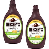 HERSHEY'S Simply 5 Chocolate Syrup, No High Fructose Corn Syrup, 2 Pack