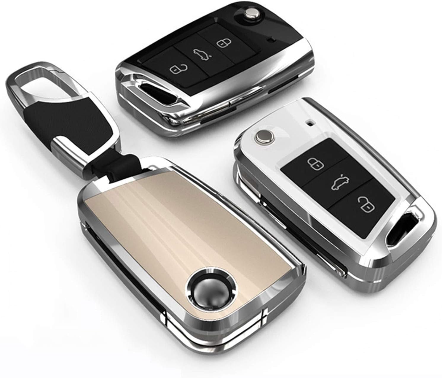 Car Key Case Smart Control ABS Key Cover Holder(white) - Image 4