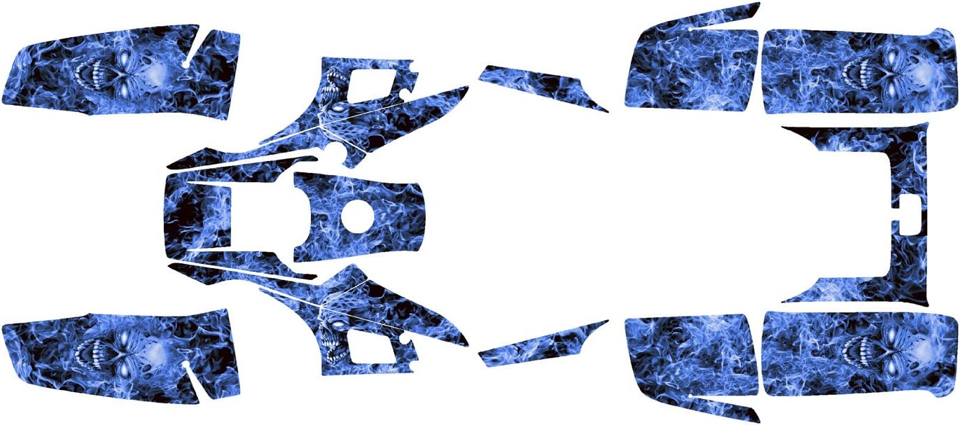 Warrior 350 Graphics Decal Kit for Yamaha Quad By Allmotorgraphics No9500 (Blue)