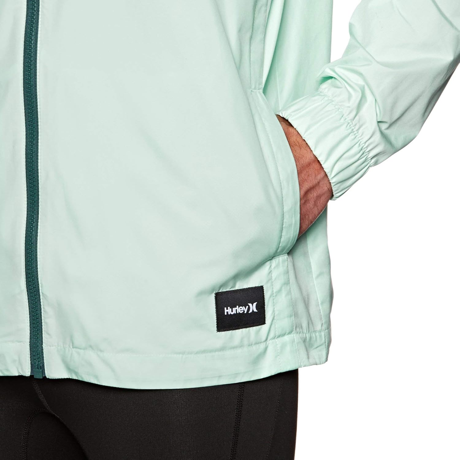 Hurley mens Windbreaker Jacket: Clothing