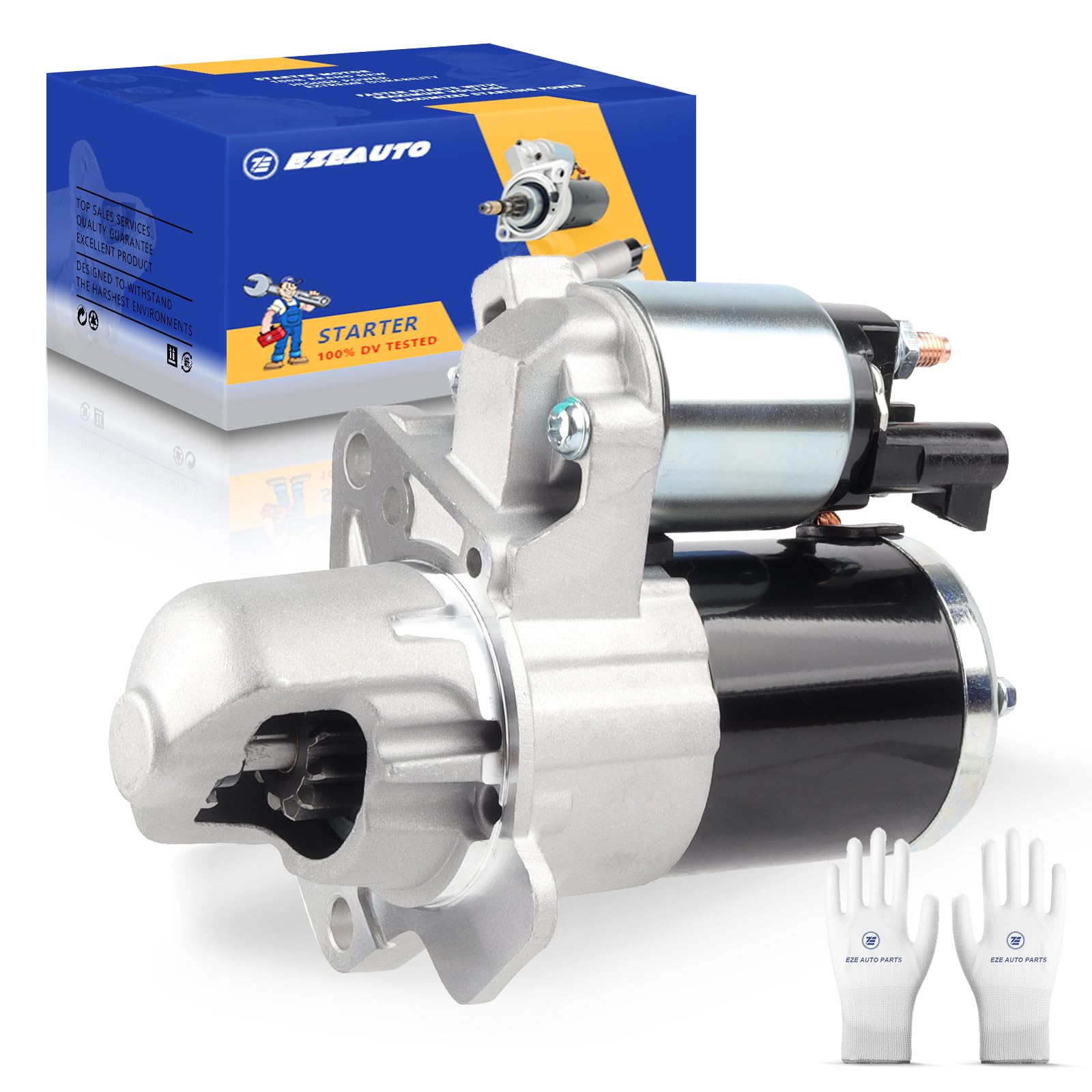 Photo 1 of Ezexpreze 17986 New Starter Replacement for Chevy Traverse 09-17, GMC Acadia 07-16, Buick Enclave Lacrosse, Cadillac SRX XTS STS, Impala 12-20, Pontiac Saturn Suzuki 3.0L 3.6L V6 Engine OE#: 12645298