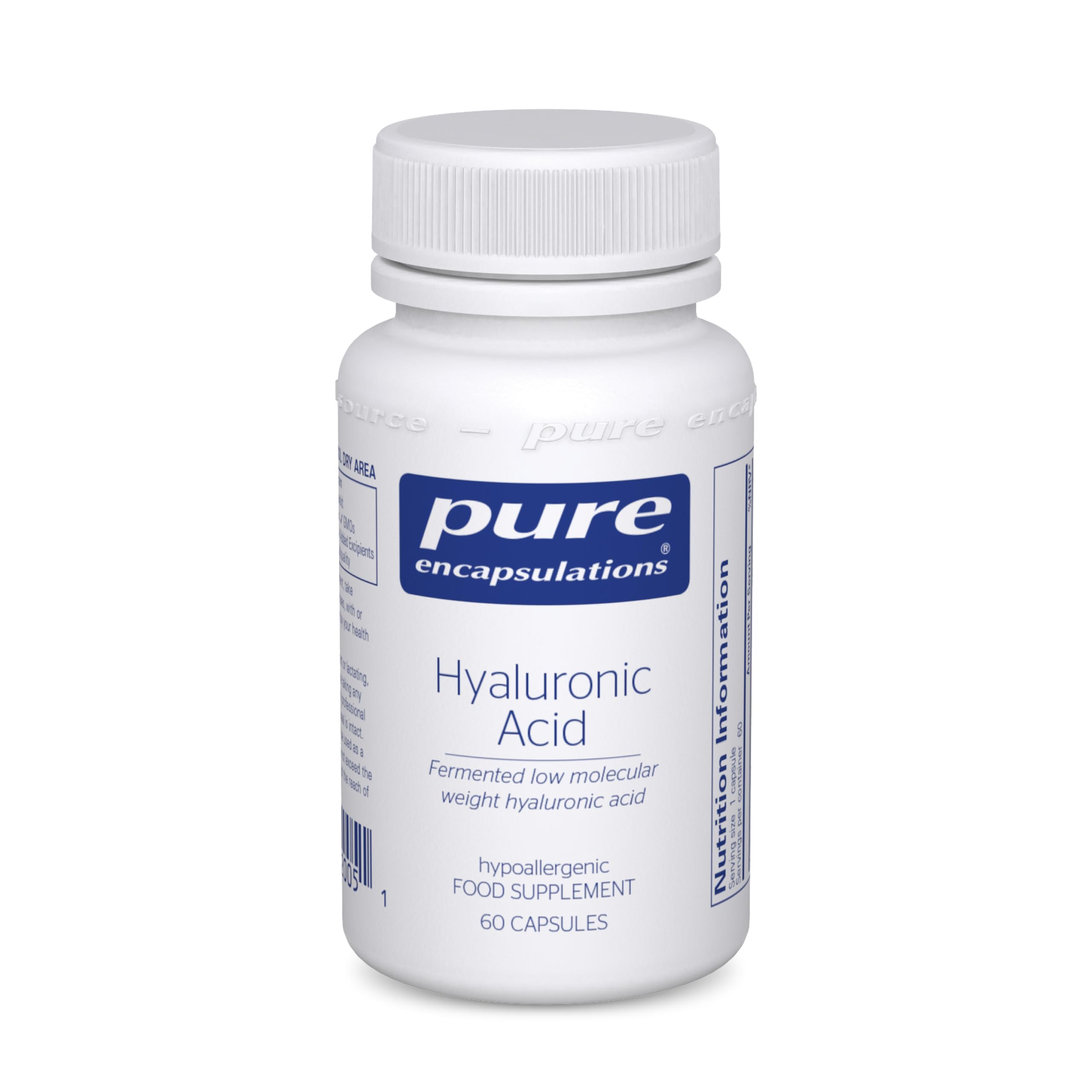 Pure Encapsulations Hyaluronic Acid - High Absorption Supplement - 60 Capsules