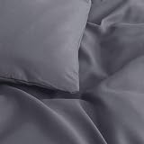 MOONLIGHT20015 King Duvet Cover Set Grey Microfiber Soft 230x220 cm view 6