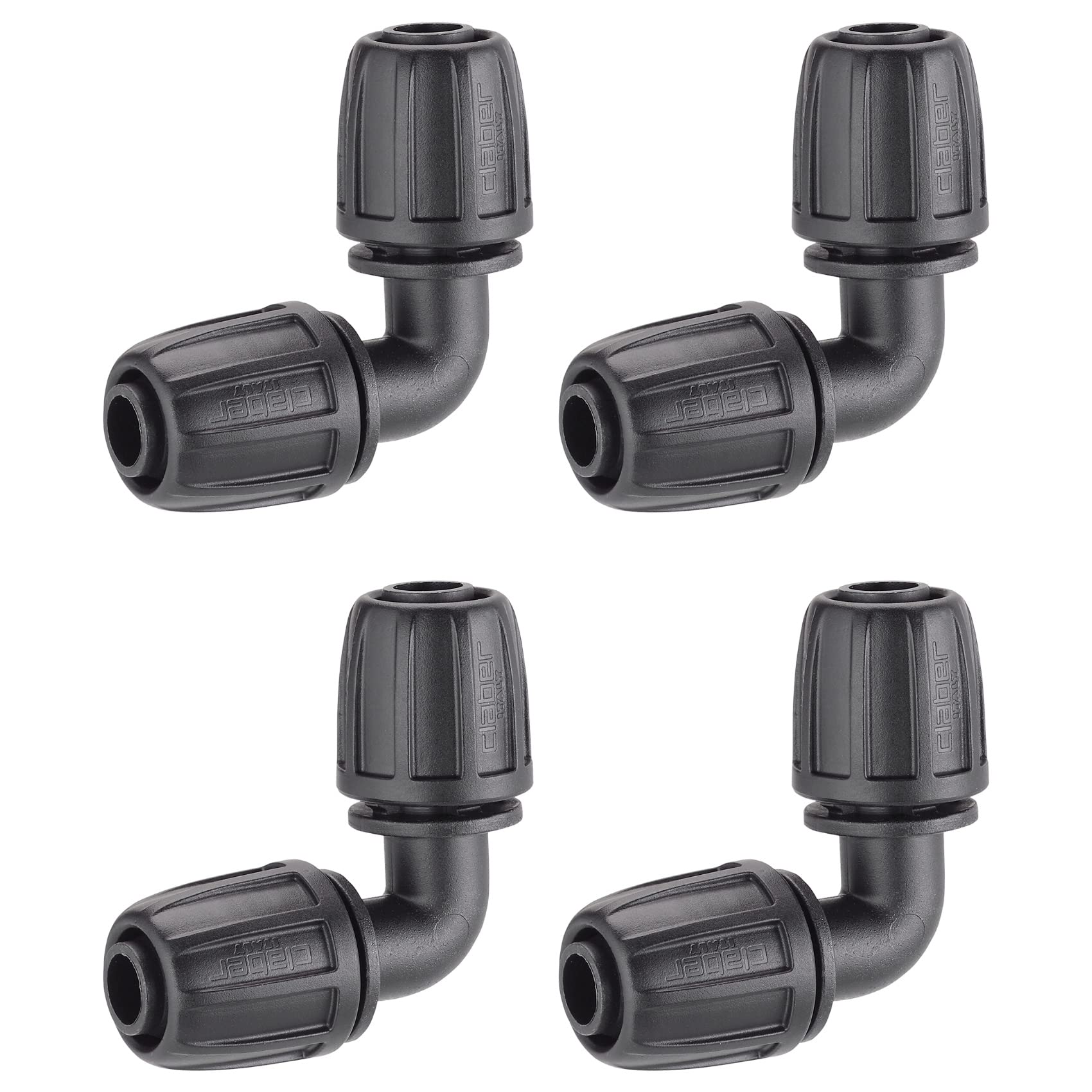 Claber 1/2 Inch Elbow Compression Connector (4)