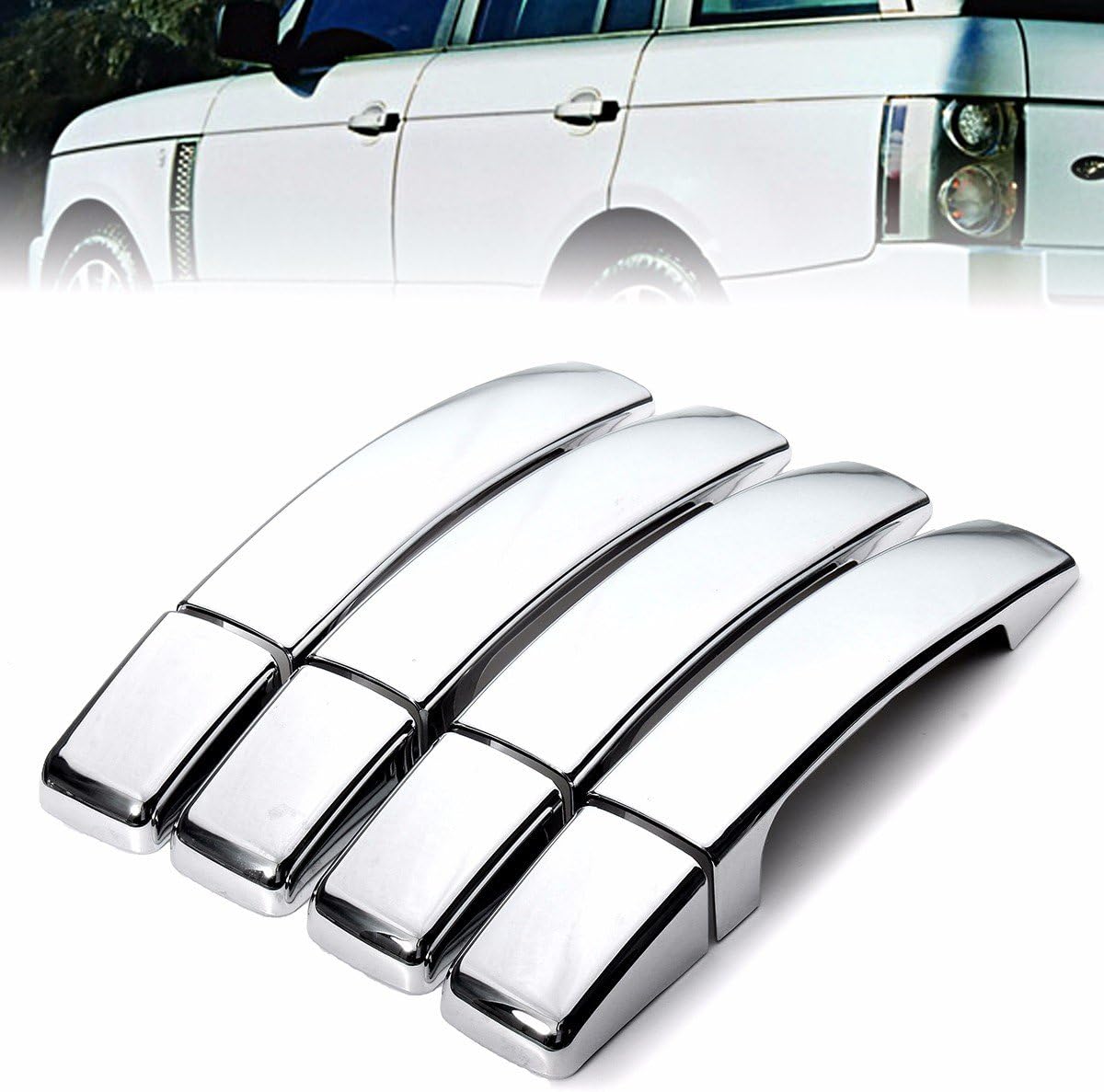 Graven 8 Pcs ABS Chrome Door Handle Covers for Range Rover Sport Found 3/4 Freelander 2