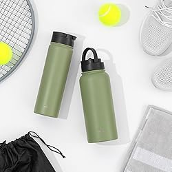 JoyJolt Triple Insulated Water Bottle with Straw