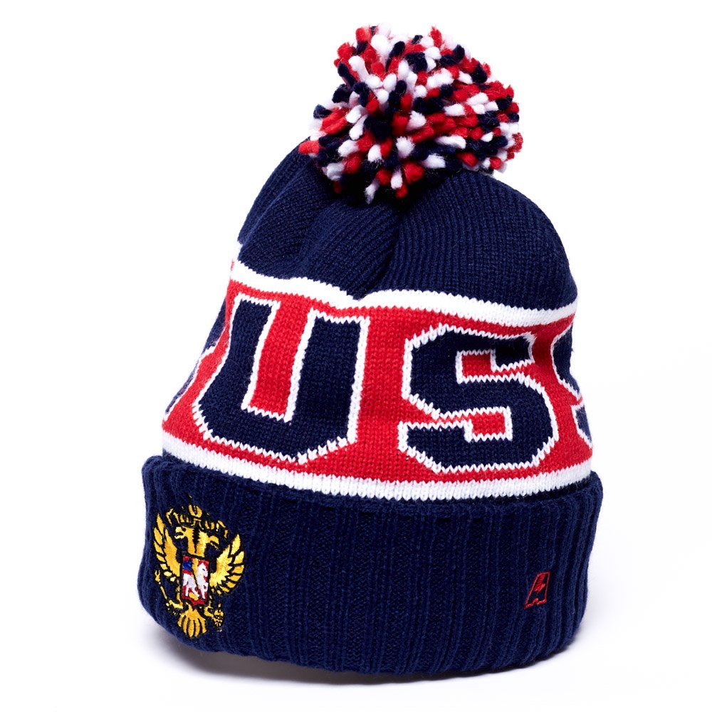 保存版 ロシアcuffed Beanie Hat With Pom 公式ライセンス L Xl ブルー レッド B077kz5s8s 人気特価激安 Elprincipal Cl