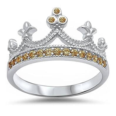 Amazon Com Blue Apple Co Accent Half Eternity King Queen Crown