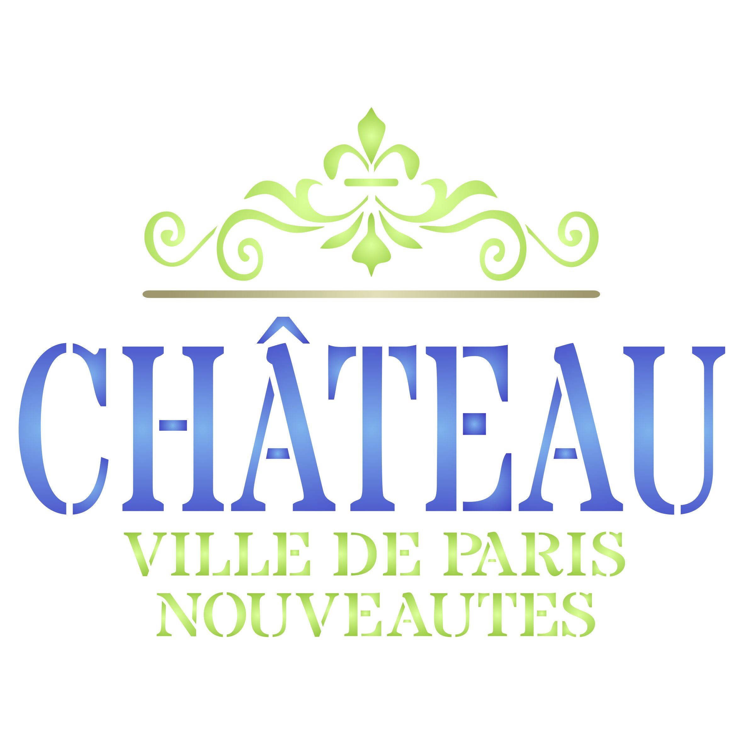 Chateau Stencil - 15 x 11.5cm (S) - Reusable Vintage French Wine Themed Word Wall Stencil Template