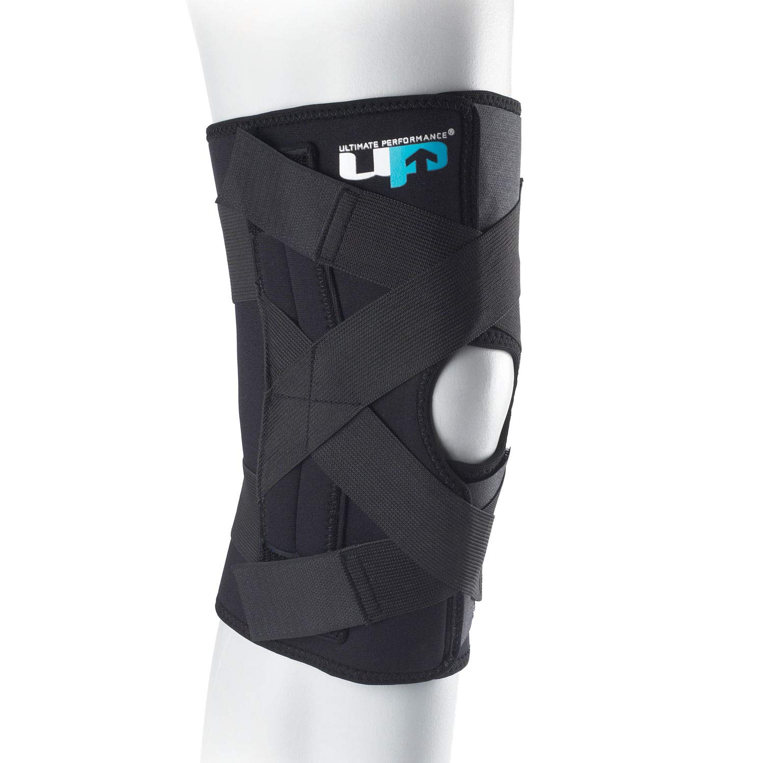 Ultimate Performance Wraparound Knee Brace with Springs, XLarge, Black
