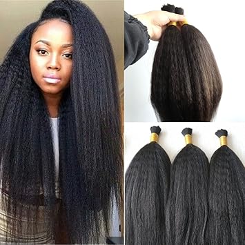 Pancy Afro Kinky Straight Bulk Human Hair For Braiding Brazilian