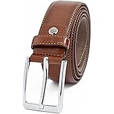 Eagle Epic Mens Belts Leather Classic Belts for Men, Men's Dress Brown Belt Work Belt for Suits, Gift for Men Size 36