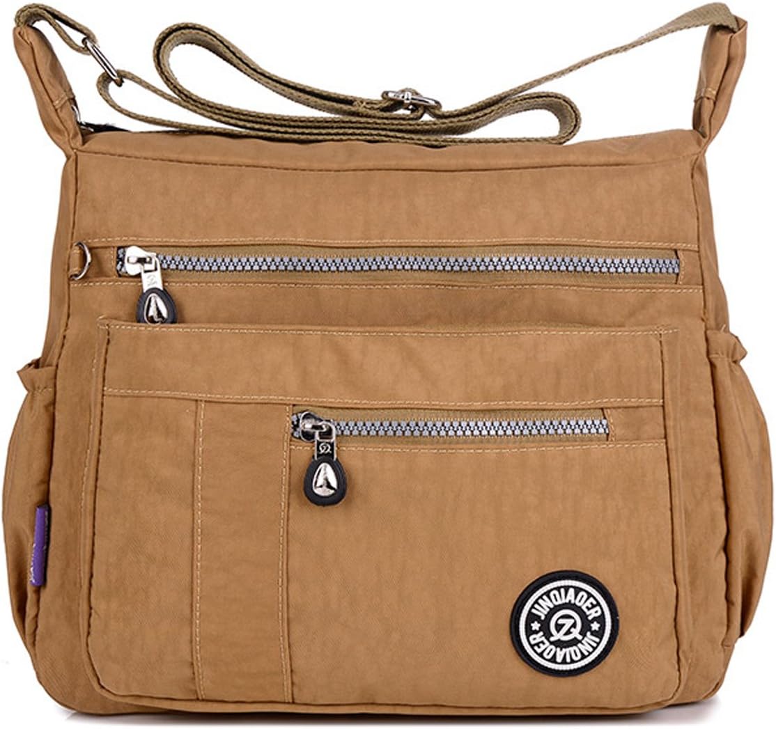 MeCooler Casual Shoulder Bag Women Cross Body Bag Lightweight Bookbags Waterproof Travel Messenger Bag for Sport Ladies Satchel
