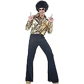 California Costumes Size Disco King-Adult Plus Men Costume, Gold,