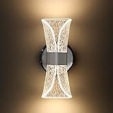 Homdec 12V LED Wall Sconce with Switch, 3400K 6W 550LM Dimmable Bedside Reading Lamp with Acrylic Lens, RV Interior Light Fix