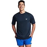 Speedo Mens Uv Swim Shirt Short-Sleeve Loose Fit Easy Tee
