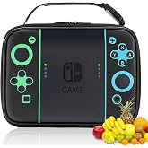 Hairao Kids Gamer Lunch Box for Boys, Insulated Lunch Bag with Durable PU &amp; Easy-Clean Lining, Cool Video Game Lunchbox with Mesh Pocket Fits Ice Packs, Spacious for School, Travel, Picnic