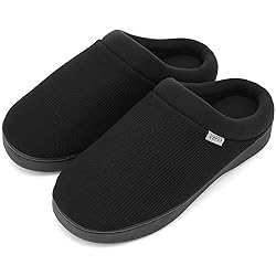 UBFEN Mens Slippers for Indoor Bedroom Memory Foam