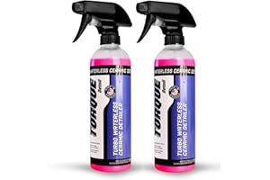 Torque Detail Ceramic Waterless Wash & Quick Detailer - Anti-Static Waterless Car Wash & Quick Detailer - High Gloss Formula, Enhances Shine of Top Coat Wax or Coating (16 fl. oz (2-Pack))