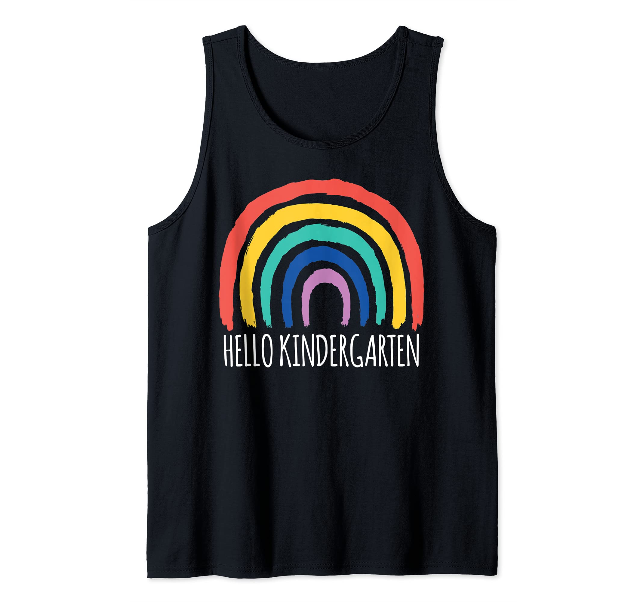 HELLO KINDERGARTEN Goodbye Preschool Teacher Student Kids Tank Top