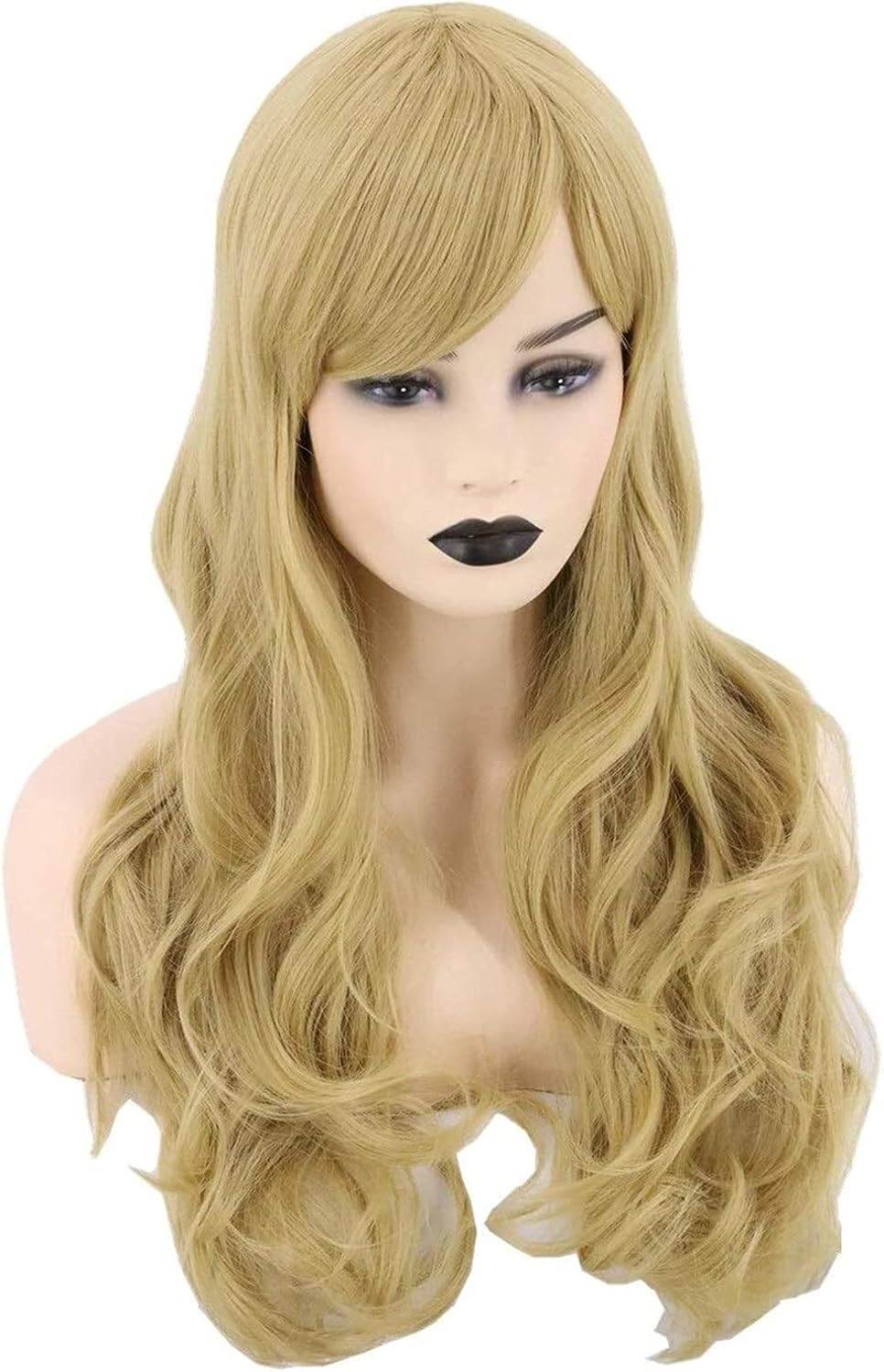 Seupeak Women�s Curly Wigs Cosplay Long Deep Wave Wig Red Wine Daily