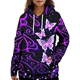 PAGYMO Graphic Hoodies for Women Cute Print Funny Design Trendy Cool Colorful Novelty Fashion Pullover Hooded Sweatshirt