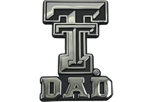 AMG AUTO EMBLEMS Texas Tech TTU University Red Raiders Metal Auto Emblem - Many Available! (Dad)