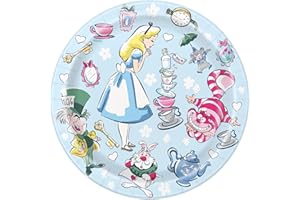 Unique Alice in Wonderland Paper Cake Plates, 8ct, 7 Inch
