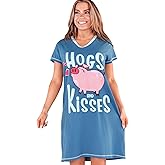 Lazy One Women's Nightgown, Funny V-Neck Sleep Shirt for Women, Novelty Pajama Tees