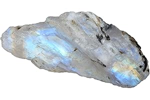 GEMHUB Rough Rainbow Moonstone 21.50 Ct Untreated Specimen - Natural 100% Raw Moonstone - Natural Earth Mined Gemstone