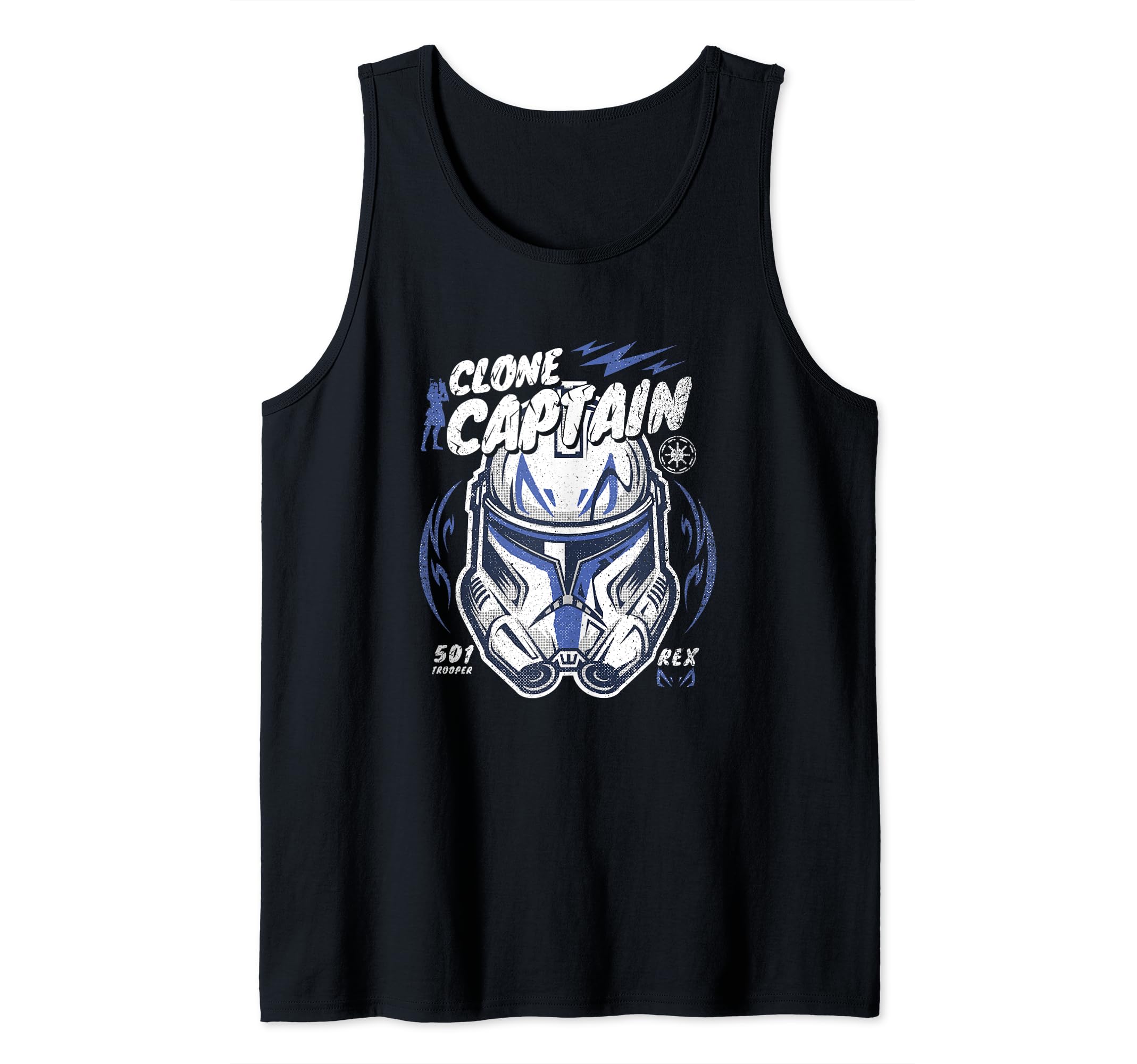 Star Wars Clone Captain Head Shot Portrait Tank Top