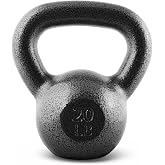 CAP Cast Iron Kettlebell Singles &amp; Sets, Wide Handle, Flat Base