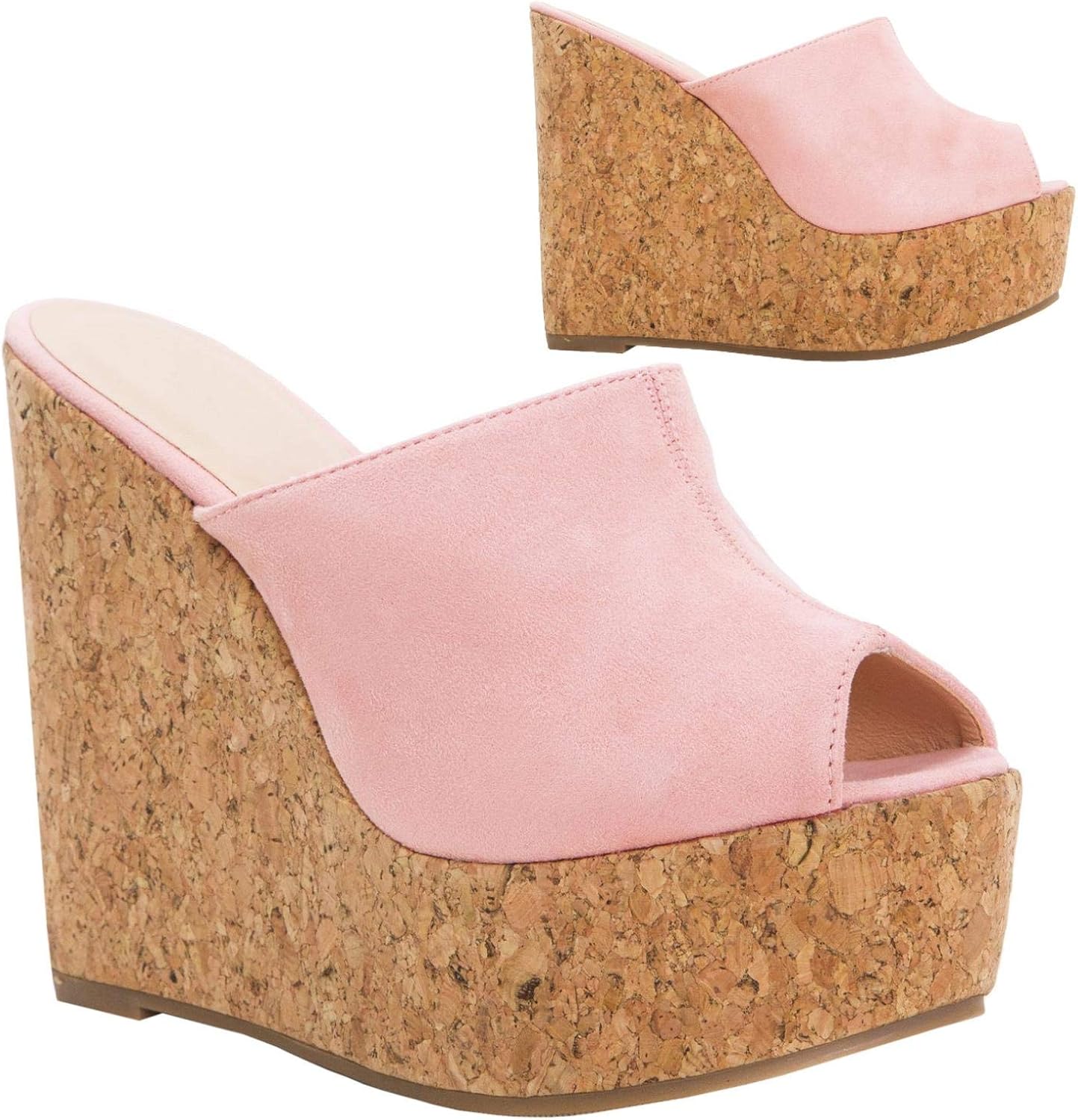 high wedge mules