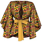 BAZINRICHE African Shirt with for Women Dashiki Clothing Blouse Printing Ankara Casual Jackets Attire